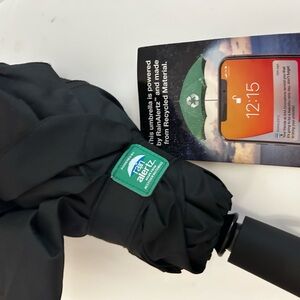 Black rain alertz umbrella ( standard ) . App accessible